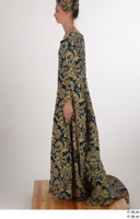  Photos Woman in Historical Dress 2 15th Century blue Gold and dress medieval clothing upper body 0004.jpg